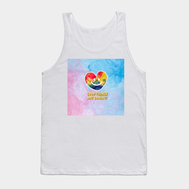 Smiling heart face, good things are coming Tank Top by zzzozzo